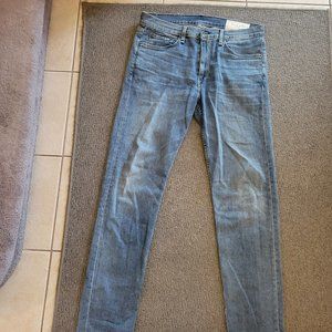 Rag & Bone Men's Fit 2 Slim Light Wash Denim - Size 34W/32L